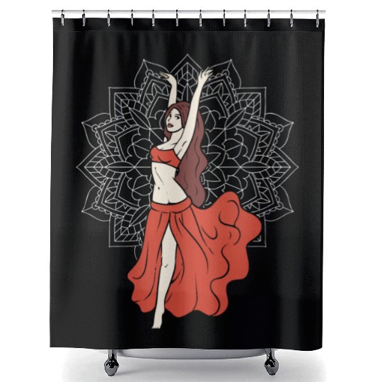 Belly Dance Lover Belly Dancer Instructor Shower Curtains