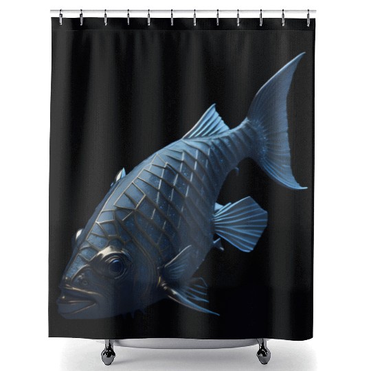 Diamond Fish Shower Curtains