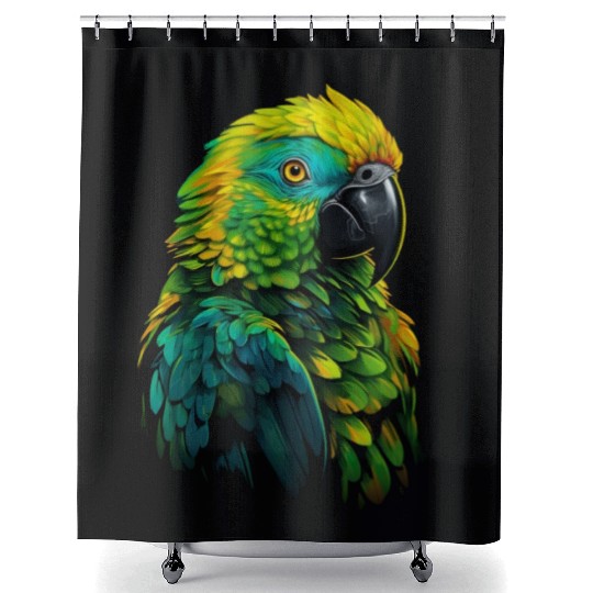 Macaw Parrot for a Bird Lover Animal Lover Shower Curtains