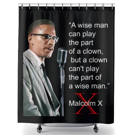 Malcolm X Shower Curtains