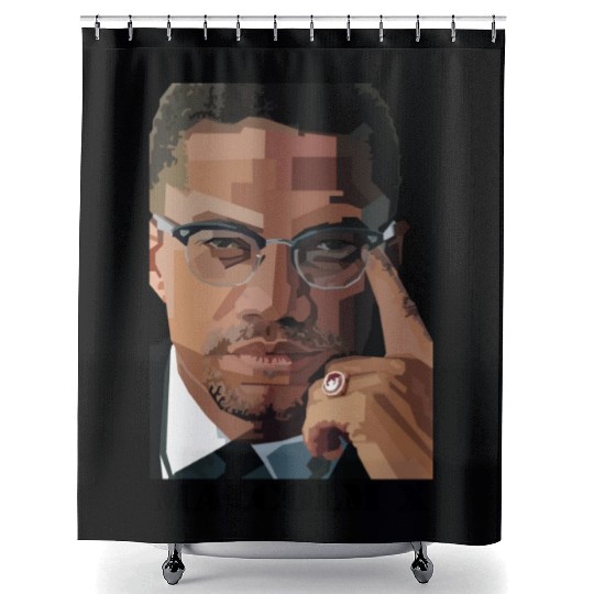 Malcolm X Shower Curtains