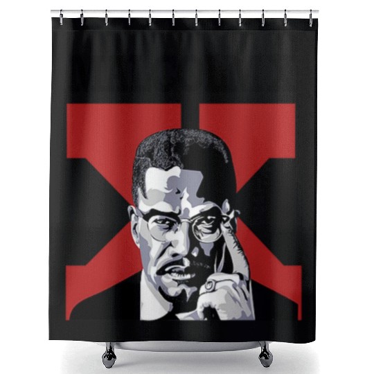 Malcolm X Shower Curtains