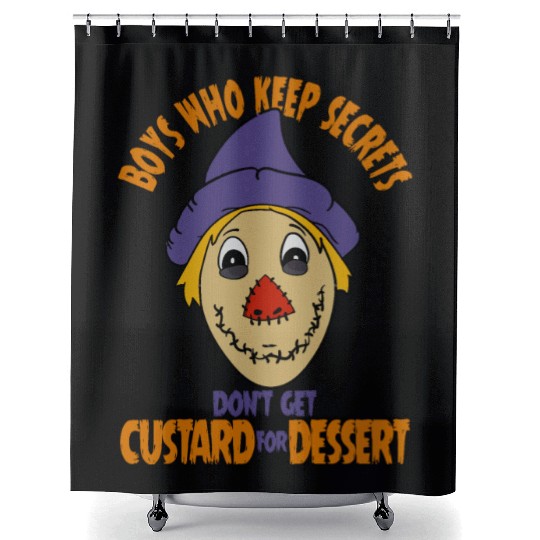 Corey Cunningham Scarecrow Mask Shower Curtains