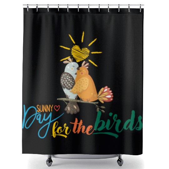 Sundays for the bird spring nature cute Shower Curtains