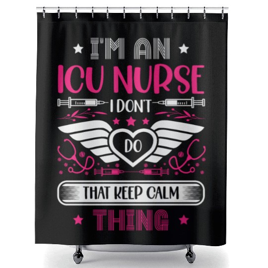 Registered Nurse RN Medical Hospital Healthcare Shower Curtains