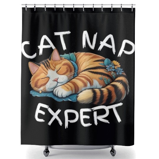 Cat Nap Expert Shower Curtains