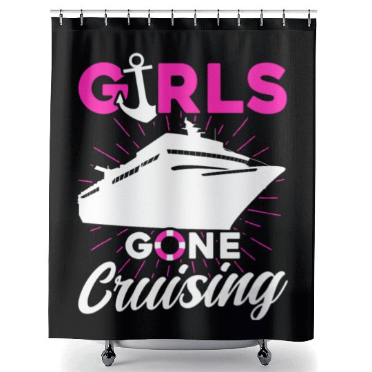 Girls Gone Cruising Shower Curtains