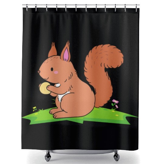 Squirrel Rodent Forest Nut Pet Lover Whisperer Shower Curtains