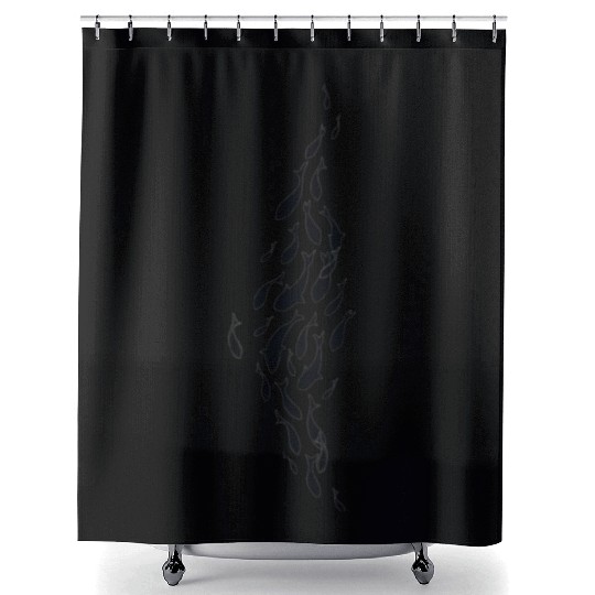 White Shark Shower Curtains