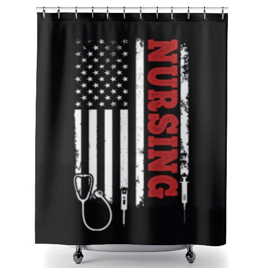Nursing Registered Nurse Hospital Nurse Nurse US F Shower Curtains
