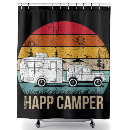 Happy Camper Shower Curtains