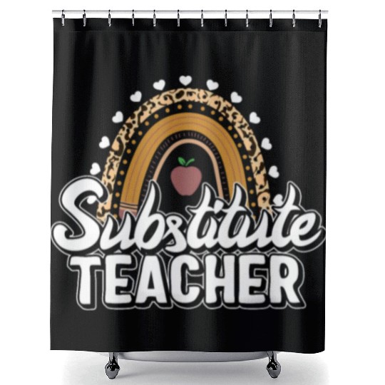 Teacher Shower Curtains, Substitute Teacher Shower Curtains, Teacher's