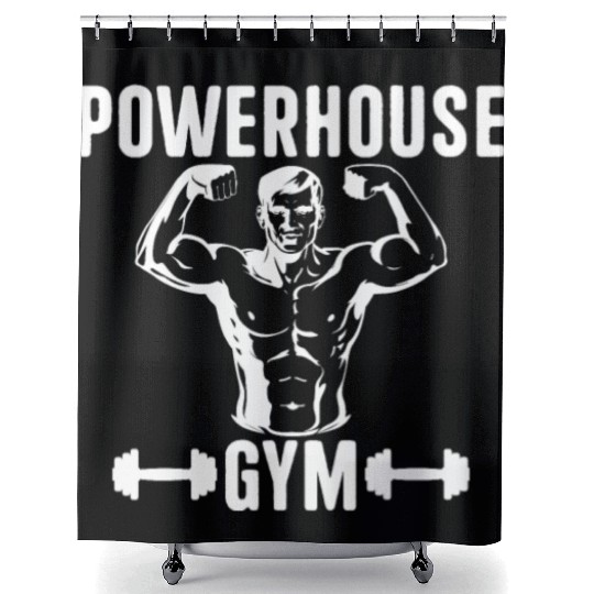 Powerhouse 2021 gym Shower Curtains