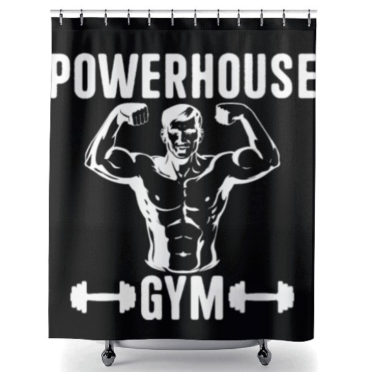 Powerhouse 2021 gym Shower Curtains