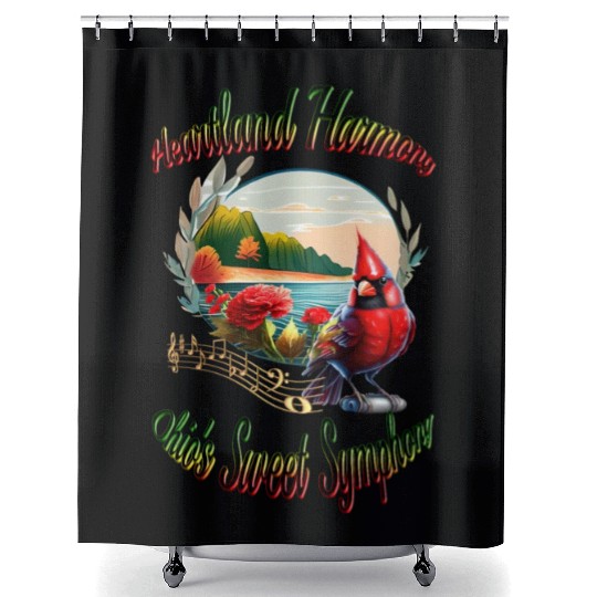 Heartland Harmony: Ohio's Sweet Symphony Shower Curtains