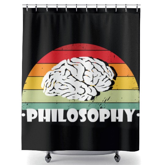 Philosophy Use Your Brain Shower Curtains
