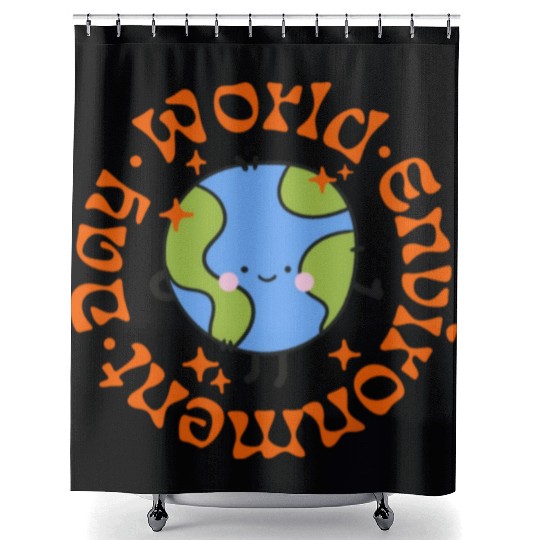 world environment day Shower Curtains