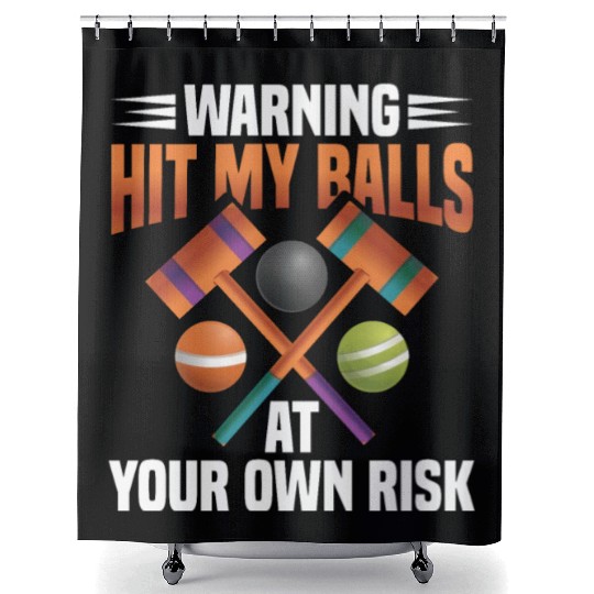 Croquet Mallet Croquet Club Croquet Player Croquet Shower Curtains