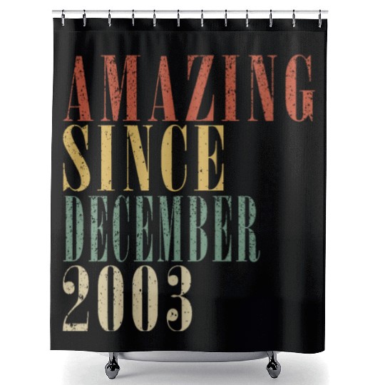 December 2003 Anniversary December 2003 December Shower Curtains