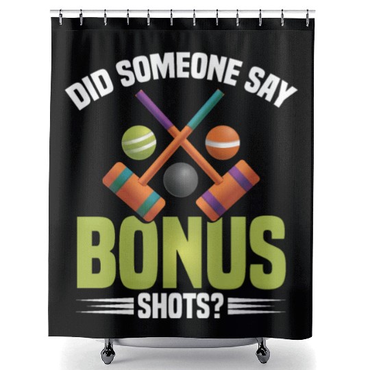Croquet Mallet Croquet Club Croquet Player Croquet Shower Curtains