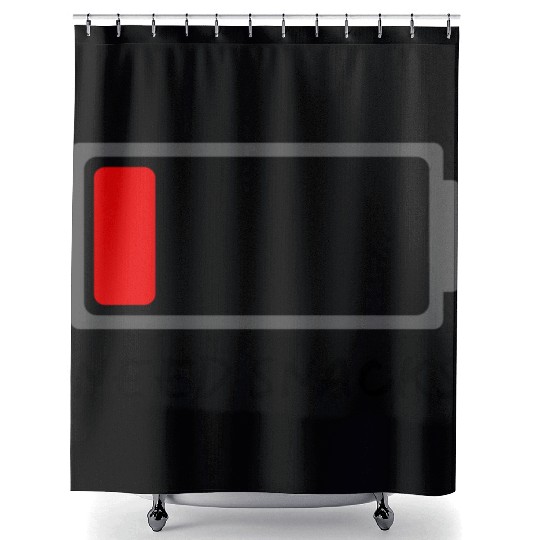 need snacks battery funny, sticker for laptops Shower Curtains