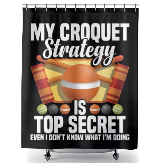Croquet Mallet Croquet Club Croquet Player Croquet Shower Curtains
