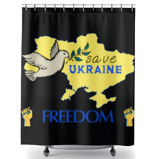 save Ukraine Shower Curtains