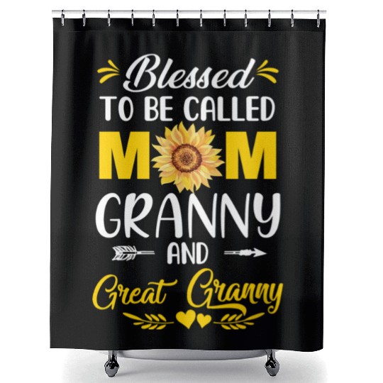 Blessed To Be Called Mom Granny Great Granny Shower Curtains
