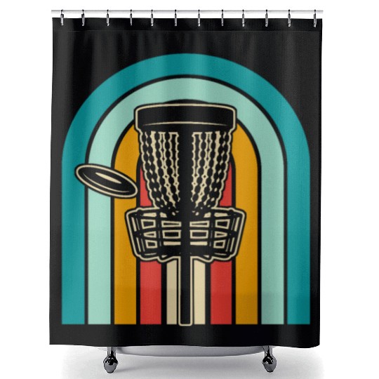 Disc Golf Frisbee Golf Shower Curtains