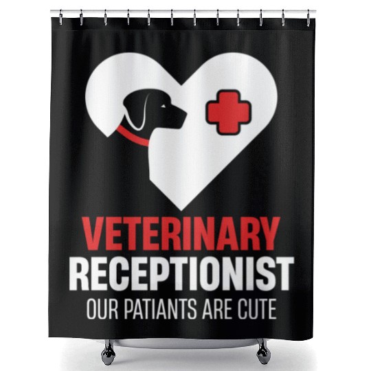 Veterinary Receptionist Multitasking Zookeeper Shower Curtains