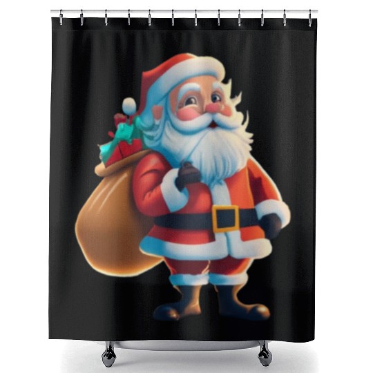 Santa Claus is coming Shower Curtains