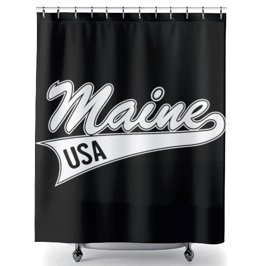 Maine USA Shower Curtains