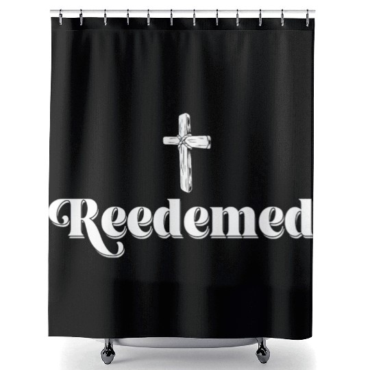 Religious Christian Redeemed Jesus Holy Cross Shower Curtains