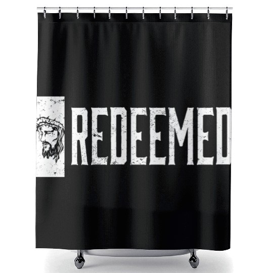 Redeemed Religious Christian Jesus Holy Cross Shower Curtains