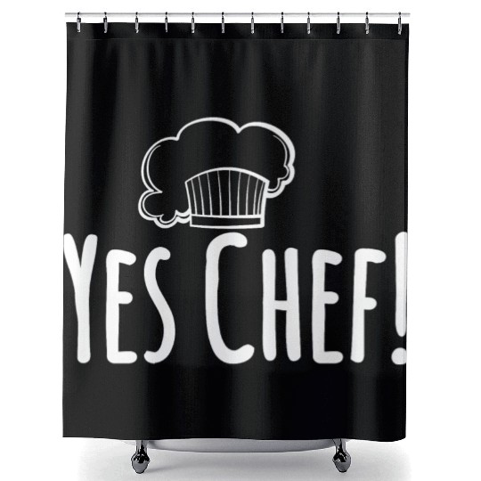 Official Hell s Kitchen Yes Chef Shower Curtains