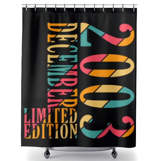 December 2003 Anniversary December 2003 December Shower Curtains