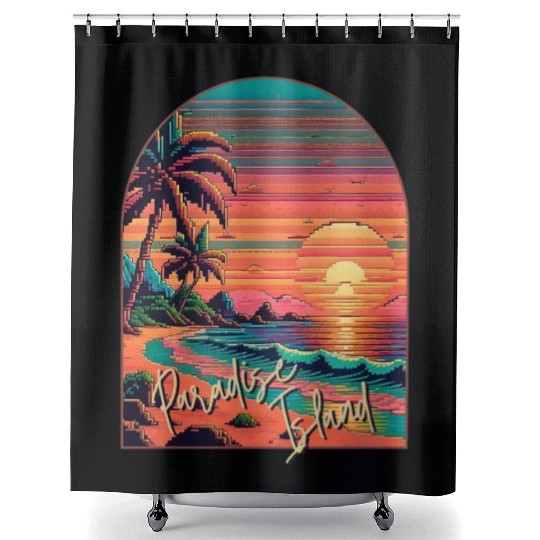 Paradise Island Shower Curtains
