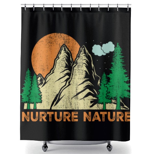 Environment nurture nature Shower Curtains