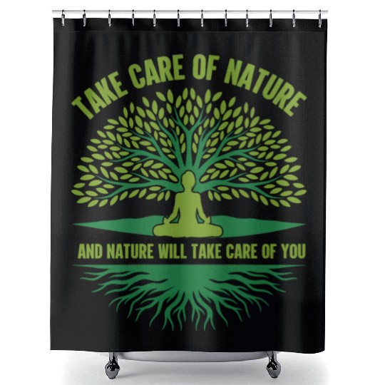 Environment take care nature Shower Curtains
