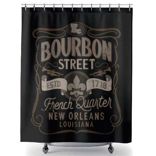 Bourbon Street French Quer New Orleans Shower Curtains