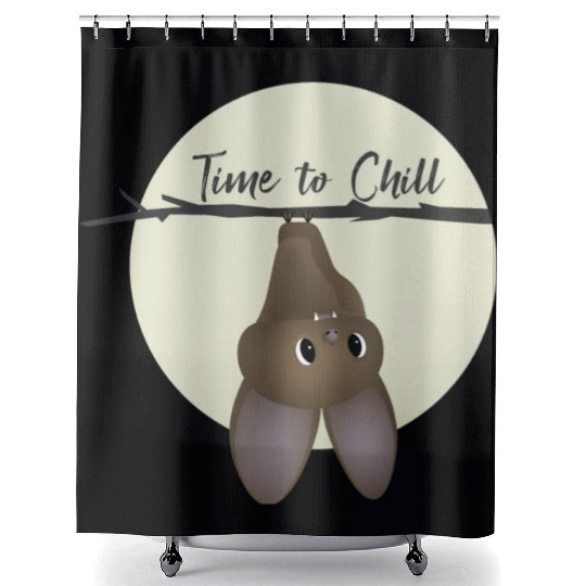 Bat - Time to Chill Shower Curtains
