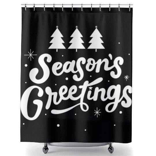 Seasons Greetings Shower Curtains