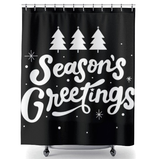 Seasons Greetings Shower Curtains