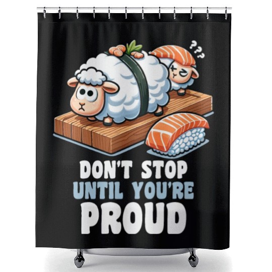 Sushi Lover Japanese Food Cute Inspirational Funny Shower Curtains
