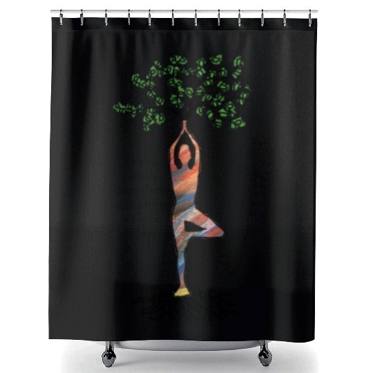 Thriving Tree Shower Curtains