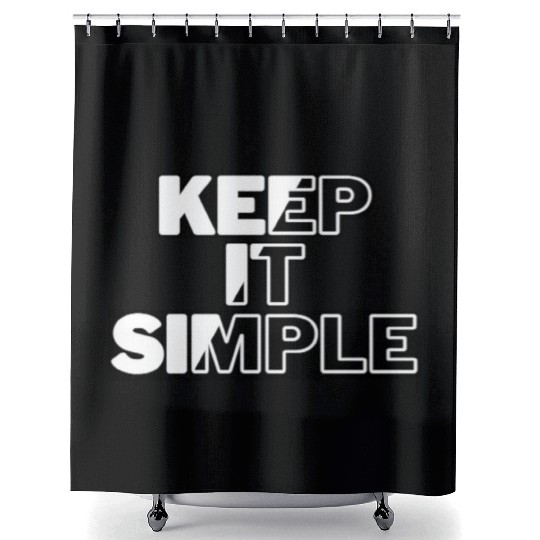 keep it simple Shower Curtains