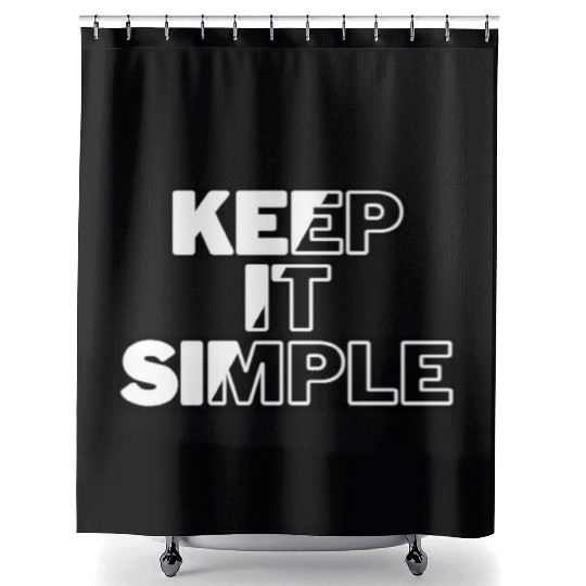 keep it simple Shower Curtains