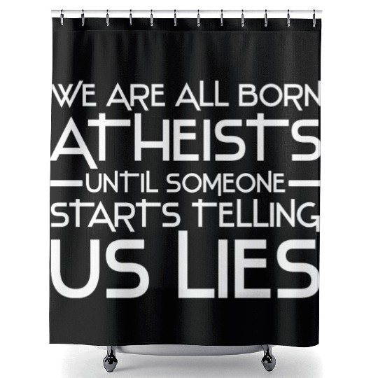 atheism science Shower Curtains