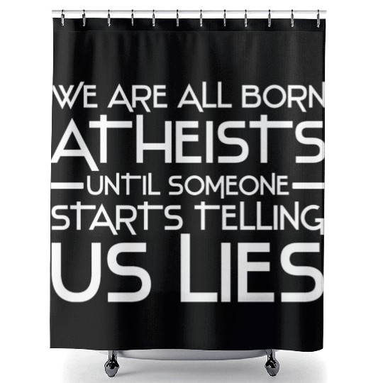 atheism science Shower Curtains