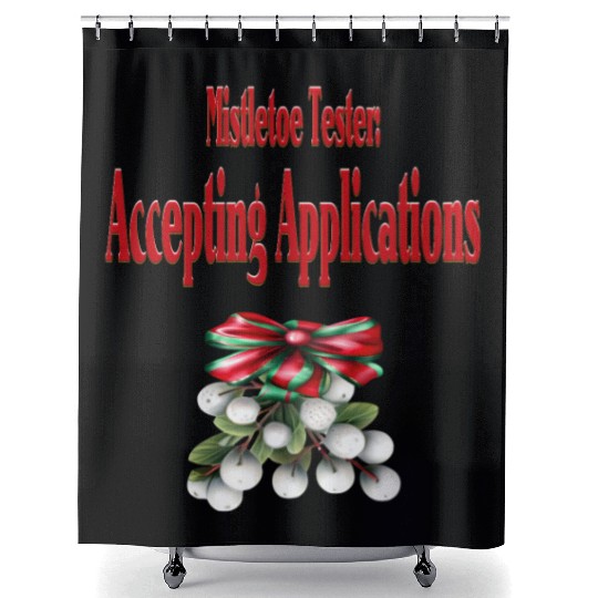 Mistletoe Tester Shower Curtains
